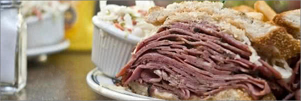 Brents Delicatessen Corned Beef Sandwich