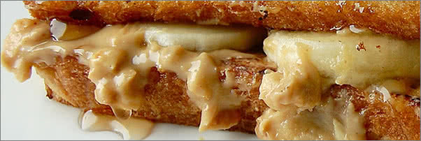 Cafe 222 Peanut Butter Banana Stuffed French Toast