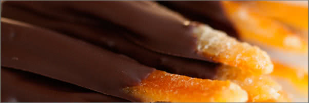 Cristinas Candied Orange Peels Dipped in Chocolate
