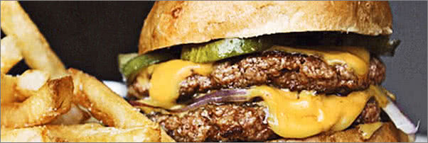 Holeman Finch Public House Double Cheeseburger